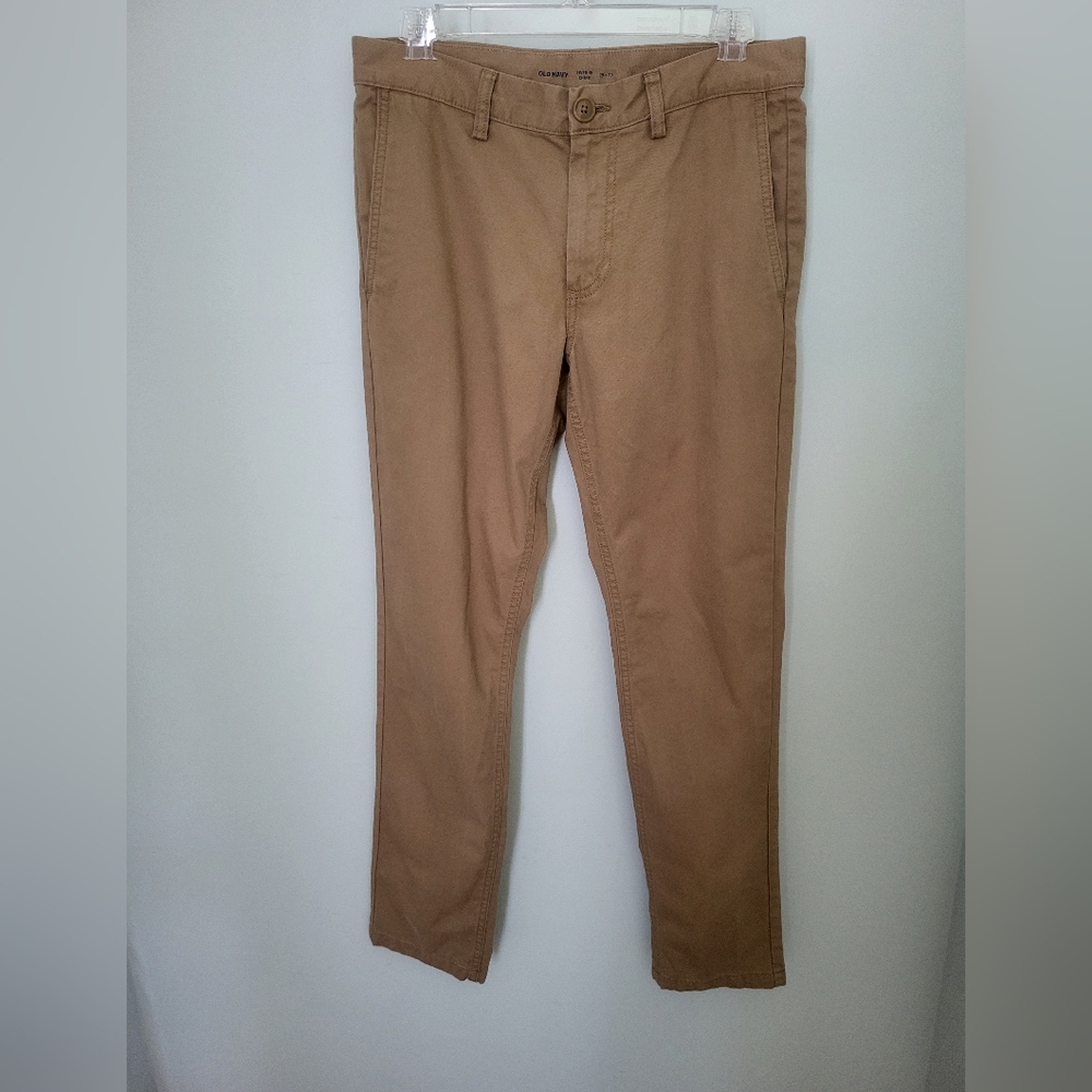 Old Navy Men's Lived In Chino Pants Tan Size 29 x 30 Straight‎ Leg